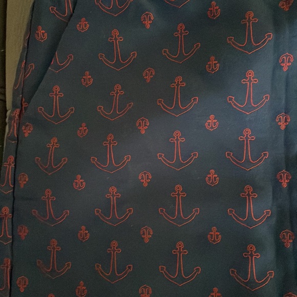 TOMMY HILFIGER Blue with Red Anchors Skirt Size 6 - Picture 2 of 6